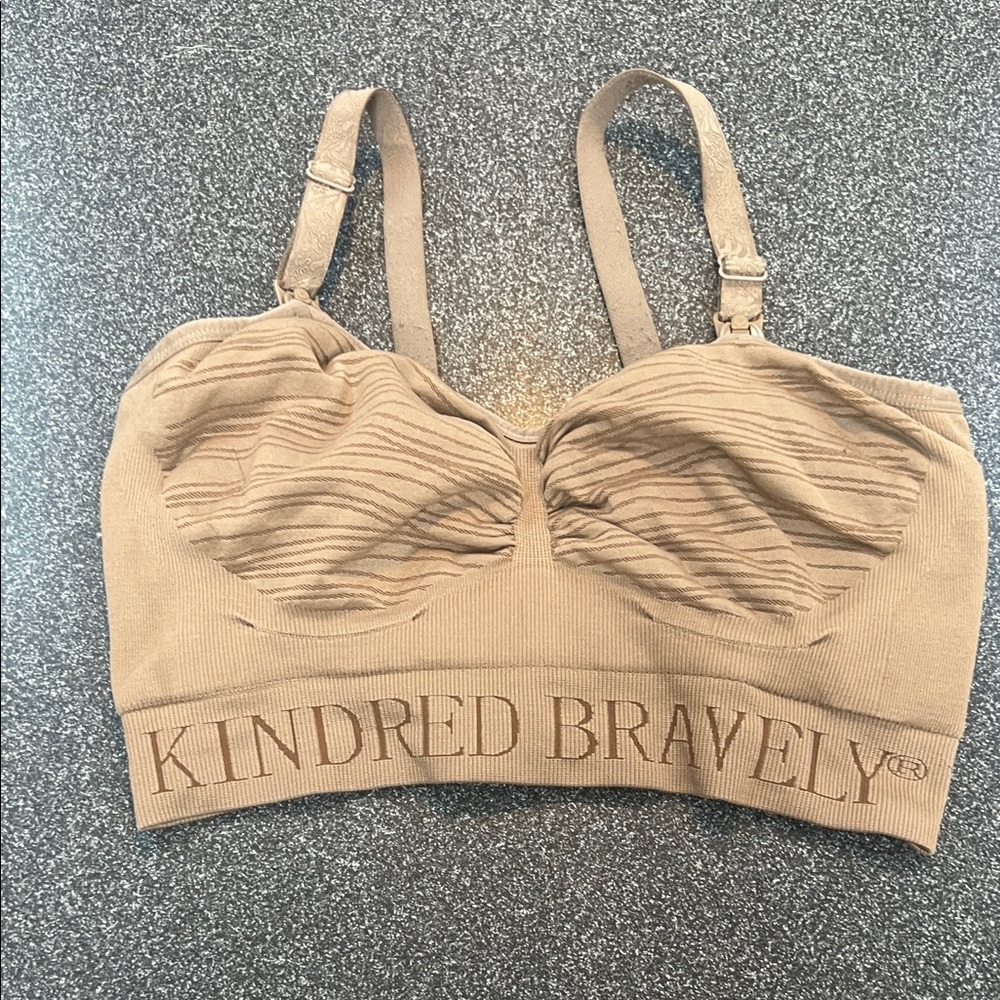 Kindred Bravely Tan Sublime nursing and pumping bra